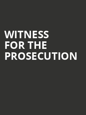 Witness For The Prosecution Poster